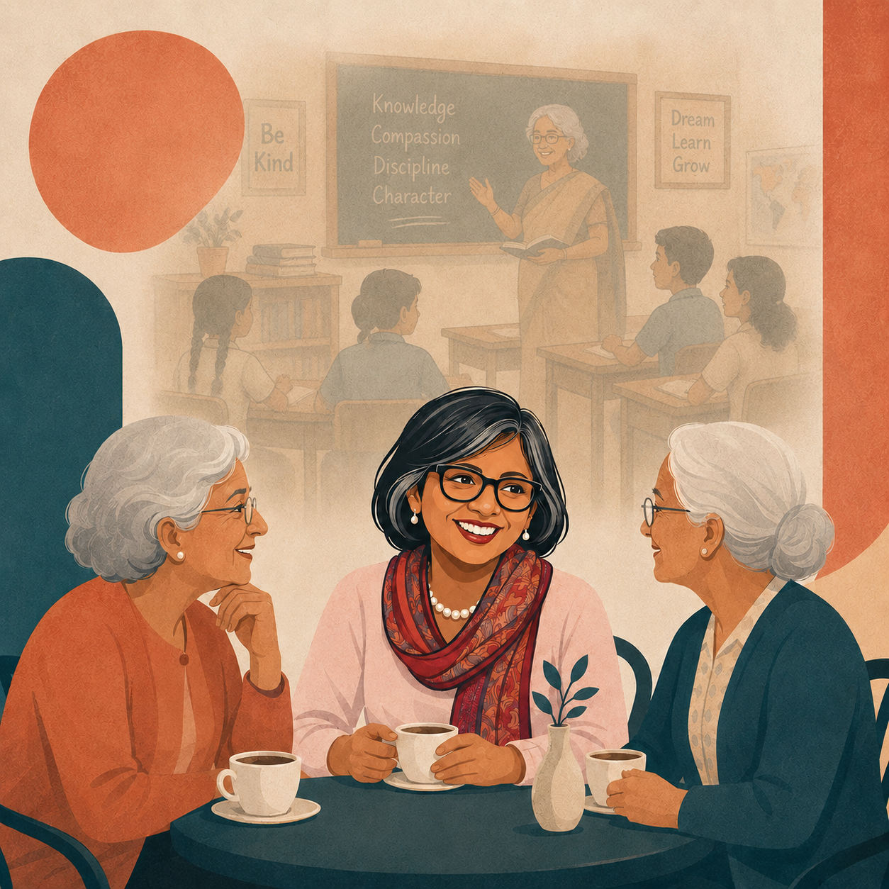 Hero illustration for When Teachers Were Giants